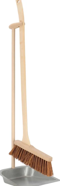 Set pelle et balai en bois dde hêtre et acier