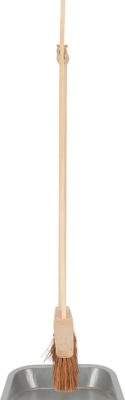 Set pelle et balai en bois dde hêtre et acier
