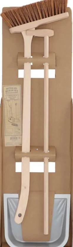 Set pelle et balai en bois dde hêtre et acier
