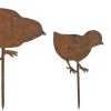 Set 3 piques pour jardinière famille oiseaux