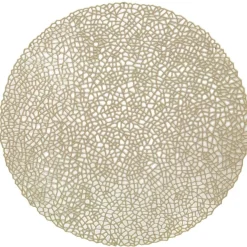 Sets de table en vinyle Fête (lot de 6) (Doré 2)