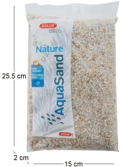 Sol décoratif Aquasand naturel quartz blanc 1kg