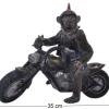 Statuette animal motard en polyrésine (Singe)