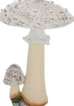 Statuette décorative en polyrésine Champignons (Lot de 3) (12 cm)