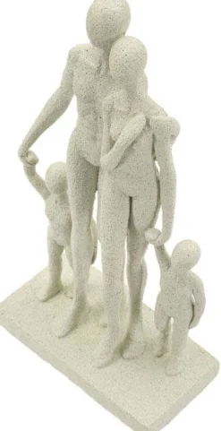 Statuette en polyrésine Family stons 16 x 8 x 30.5 cm