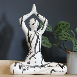 Statuette yoga en céramique Zoyasplash