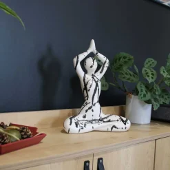 Statuette yoga en céramique Zoyasplash