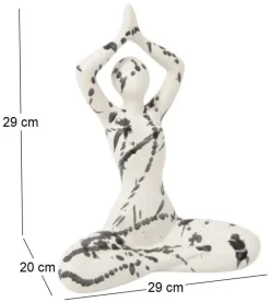 Statuette yoga en céramique Zoyasplash
