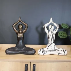 Statuette yoga en céramique Zoyasplash