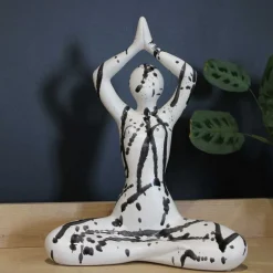 Statuette yoga en céramique Zoyasplash