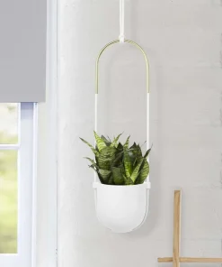 Support à plantes en céramique Bolo (Blanc)
