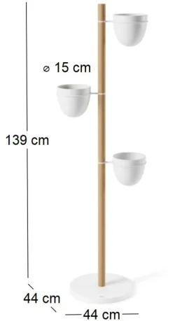 Support à plantes 3 pots Floristand