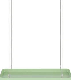Support à plantes rectangulaire à suspendre vert (Longueur de 38 cm)