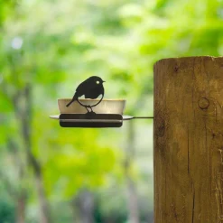 Support pour bol mangeoire en acier corten Bird