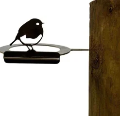 Support pour bol mangeoire en acier corten Bird