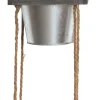Suspension cache-pots en acier galvanisé (3 cache-pots)