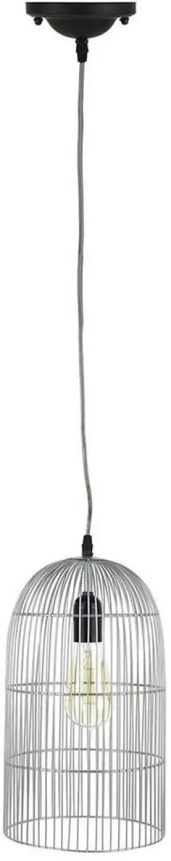 Suspension cage filaire 38 cm (Argent)