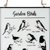 Tableau en verre oiseaux du jardin