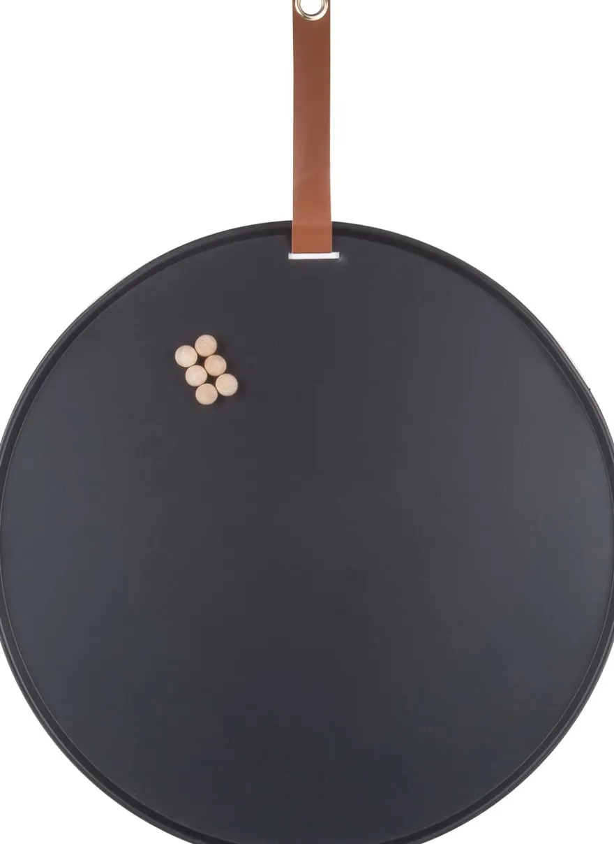 Tableau rond mémo en fer Perky