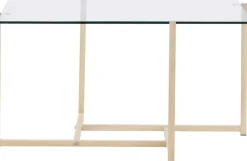 Table basse carré en verre 80 x 80 cm Hybrid