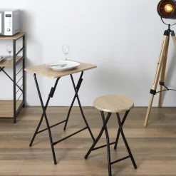 Table d'appoint plateau en bois ULM