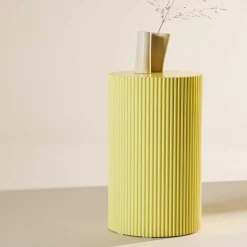 Table d'appoint ronde Ø31 cm Lenox (Jaune)
