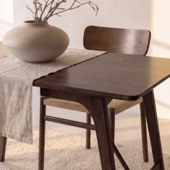 Table de repas en hévéa 120 x 80 cm Kaseidon