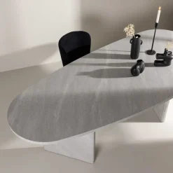 Table de repas ovale 220 x 100 cm Grönvik (Blanc)