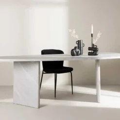 Table de repas ovale 220 x 100 cm Grönvik (Blanc)