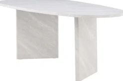 Table de repas ovale 220 x 100 cm Grönvik (Blanc)