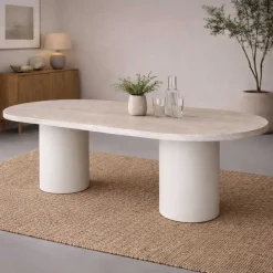Table de repas ovale 200 x 100 cm Narvik