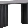Table de repas rectangulaire 210 x 100 cm Olivia (Noir)