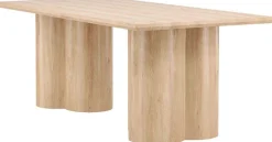 Table de repas rectangulaire 210 x 100 cm Olivia (Effet bois)