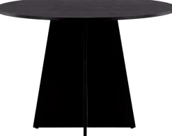 Table de repas ronde ⌀110 cm Bootcut (Noir)