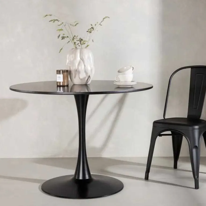 Table de repas ronde ⌀100 cm Glade (Noir)