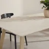 Table de repas 200 x 90 cm en pierre frittée Estelle (Beige)