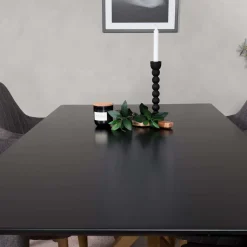 Table de repas 90 x 180 cm Piazza (Noir, Marron)
