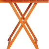 Table pliante 60 x 80 cm en bois (Orange)