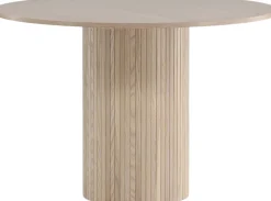 Table ronde en MDF Bianca 110 cm (Naturel)