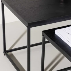 Tables gigognes en MDF et acier Staal