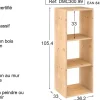 Étagère modulaire en pin massif Dinamic (3 tablettes)