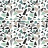 Tapis en vinyle effet mosaique vert (90 x 60 cm)
