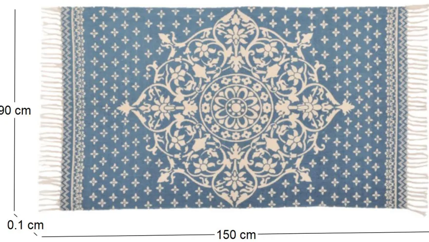 Tapis oriental en coton90 x 150 cm