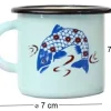 Tasse en émail coloré Décors (25 cl)