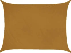 Toile d'ombrage rectangulaire 4 x 3 mètres (Ocre)