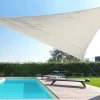 Toile d'ombrage triangulaire 5 mètres (Blanc gardenia)