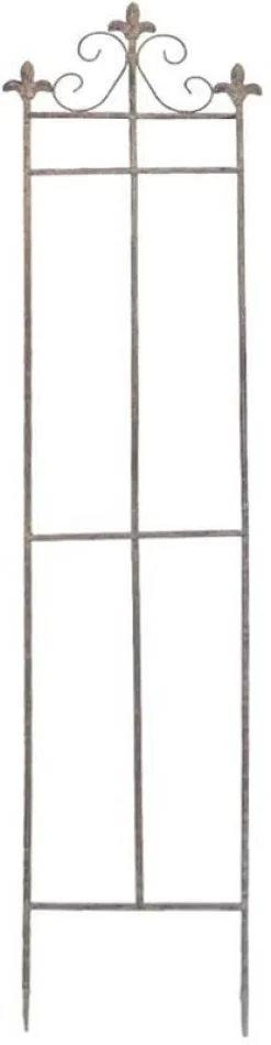 Treillage en fer fleur de lys (28 x 128 cm)