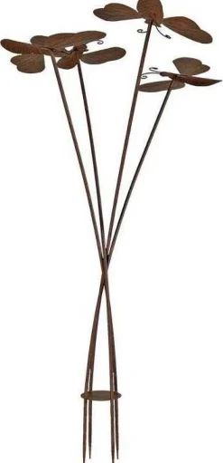 Tuteur à planter en fer abeilles 65 x 12 4cm