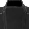 Vase en céramique Art rectangles 23 cm (Noir)