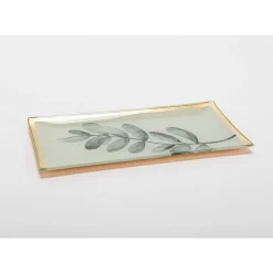 Vide poche en verre Feuille
